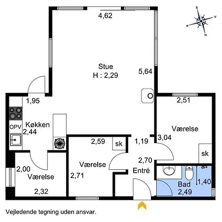 בית נופש 1571-aakirkeby-malurtvej-8 Vester Somarken